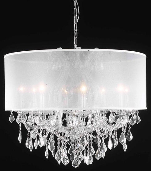 Elegant Lighting Maria Theresa Chandelier Model: 2800D26C+SH-2R30S/SS