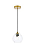 Living District Mera 1 Light Pendant Model: LD2280BR