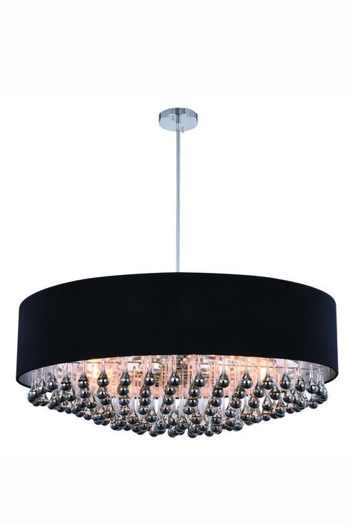 Elegant Lighting Metro 9 Light Pendant Model: 2105D35C/RC