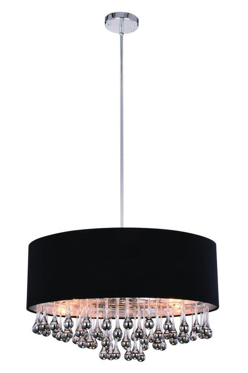 Elegant Lighting Metro 6 Light Pendant Model: 2105D24C/RC