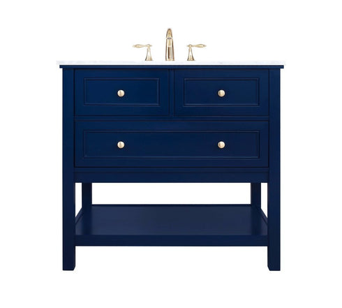 Elegant Decor Metropolis 19 Inch Single Bathroom Vanity In Blue Model: VF27019BL