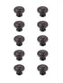 Elegant Decor Minu 1.3 Inch Diameter Matte Black Mushroom Model: KB2006-MB-10PK