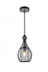 Living District Miya 1 Light Pendant Model: LD2419BK