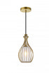 Living District Miya 1 Light Pendant Model: LD2419BK