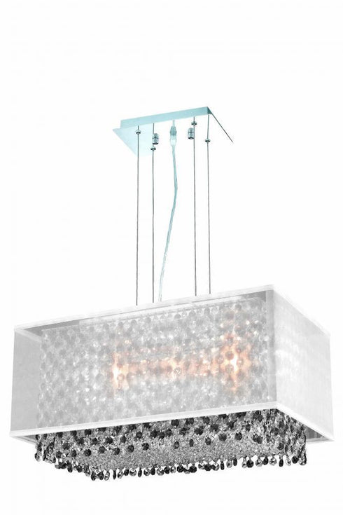 Elegant Lighting Moda 3 Light Pendant Model: 1691D21C-CL03/SS