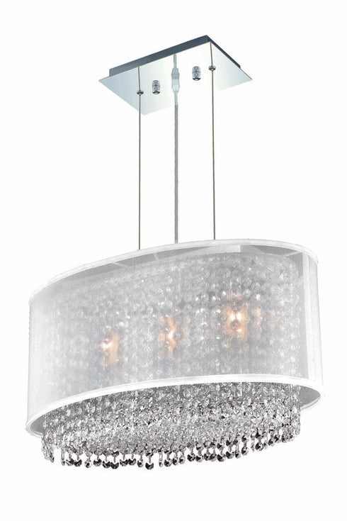 Elegant Lighting Moda 3 Light Pendant Model: 1692D21C-CL03/RC