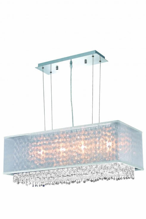 Elegant Lighting Moda 4 Light Pendant Model: 1691D29C-CL03/SS
