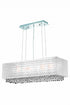 Elegant Lighting Moda 6 Light Pendant Model: 1691D34C-CL03/SS