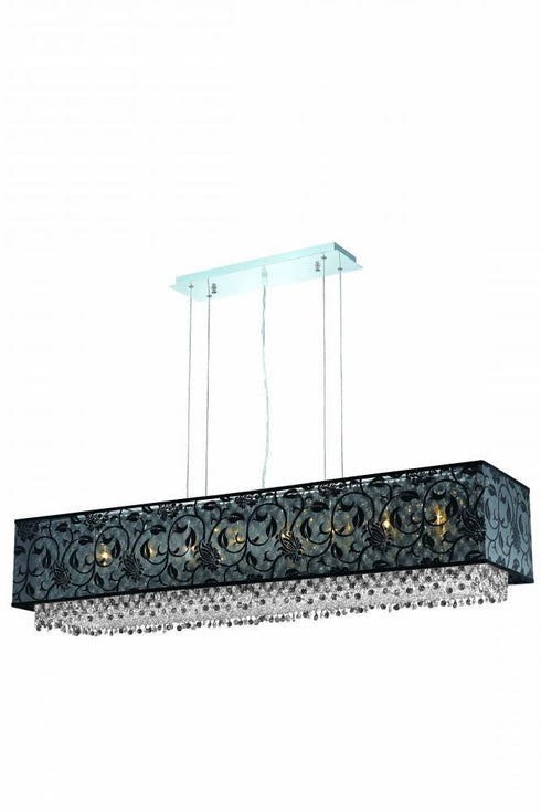 Elegant Lighting Moda 8 Light Pendant Model: 1591D48C-CL03/SS