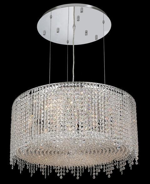 Elegant Lighting Moda 9 Light Chandelier Model: 1393D26C-CL/RC