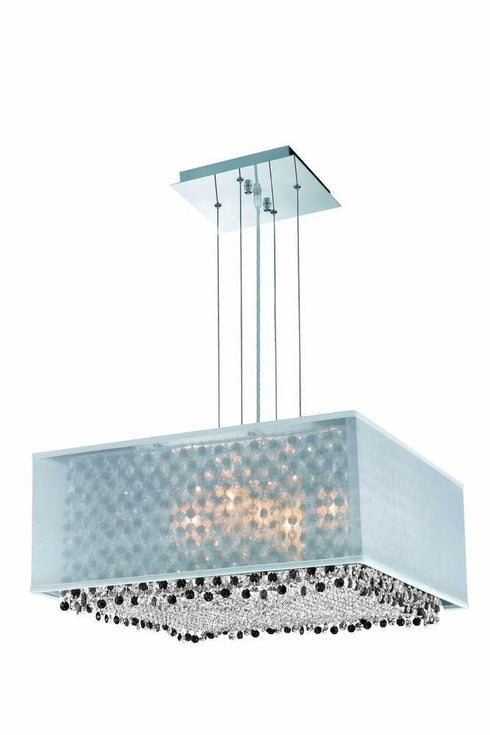 Elegant Lighting Moda Pendant Model: 1694D21C-CL03/SS
