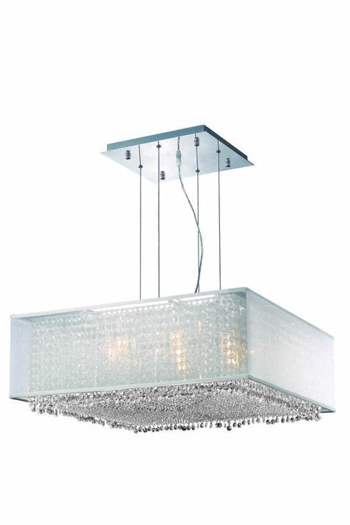 Elegant Lighting Moda 6 Light Pendant Model: 1694D26C-CL03/SS