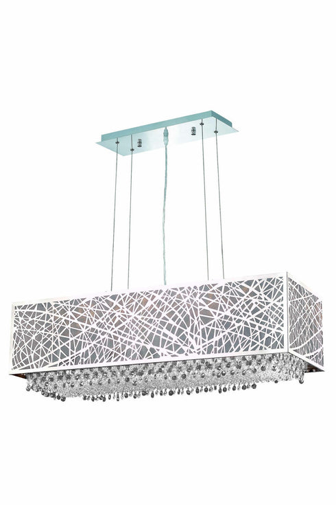 Elegant Lighting Moda 6 Light Pendant Model: 1791D34C-CL03/SS