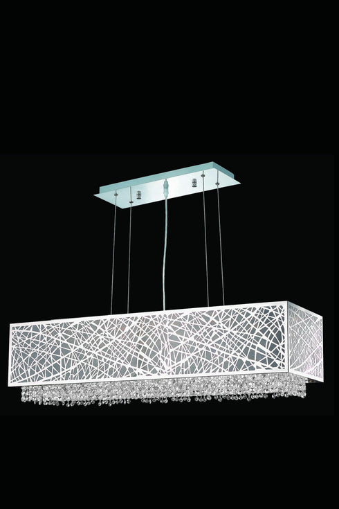 Elegant Lighting Moda 6 Light Pendant Model: 1791D41C-CL03/SS