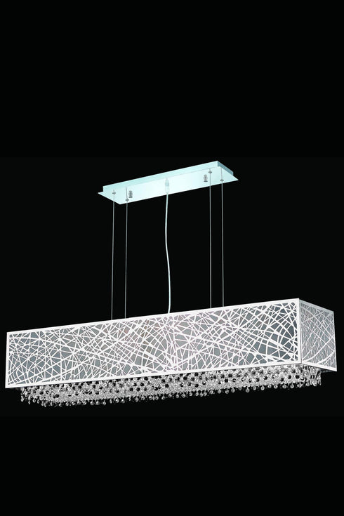 Elegant Lighting Moda 8 Light Pendant Model: 1791D48C-CL03/SS