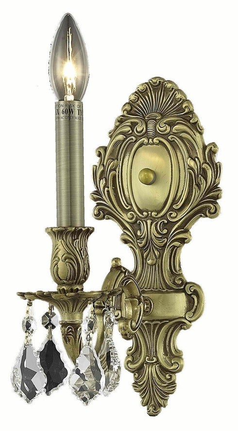 Elegant Lighting Monarch 1 Light Sconce Model: 9601W5FG/RC