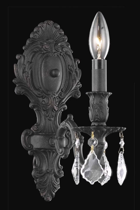 Elegant Lighting Monarch 1 Light Sconce Model: 9601W5FG/RC