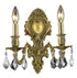 Elegant Lighting Monarch 2 Light Sconce Model: 9602W10DB/EC