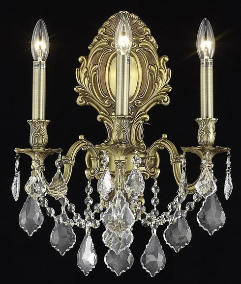 Elegant Lighting Monarch 3 Light Sconce Model: 9603W14AB/EC