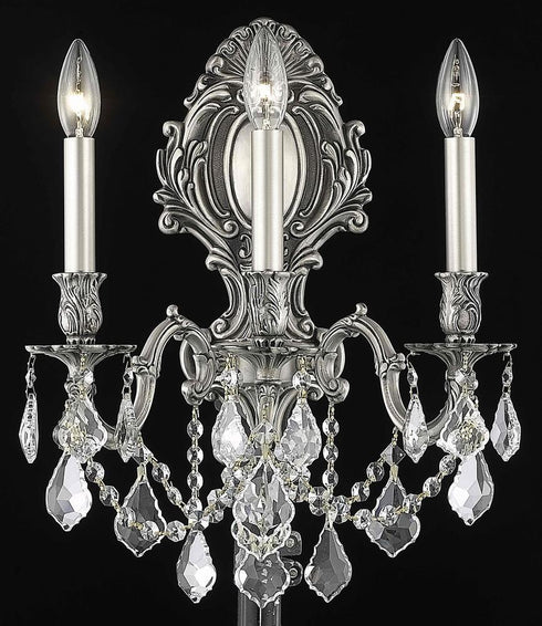 Elegant Lighting Monarch 3 Light Sconce Model: 9603W14AB/EC