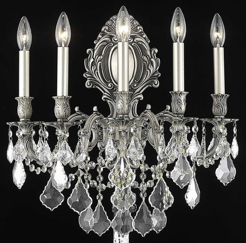 Elegant Lighting Monarch 5 Light Sconce Model: 9605W21FG/RC