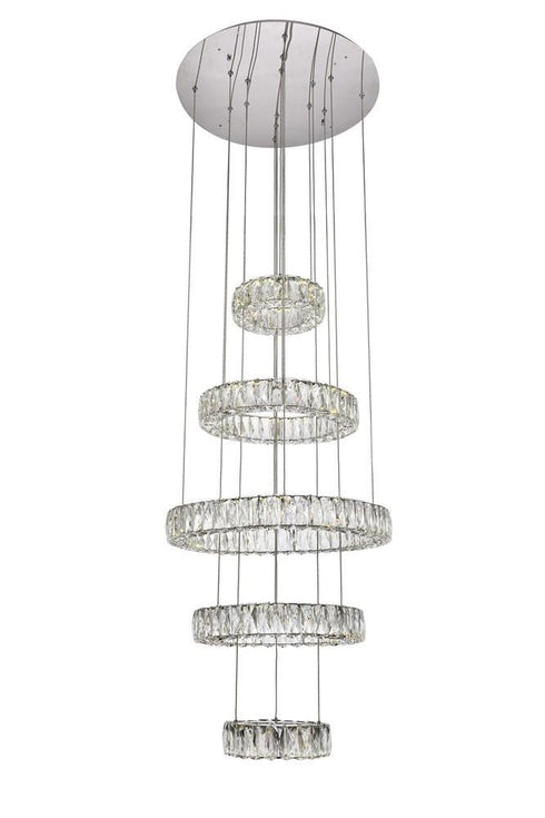Elegant Lighting Monroe 7 Light Chandelier Model: 3503G5LC