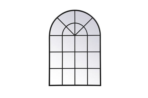 Elegant Decor Motif Metal Windowpane Mirror 28 Inch X 41 Inch In Model: MR612842BK