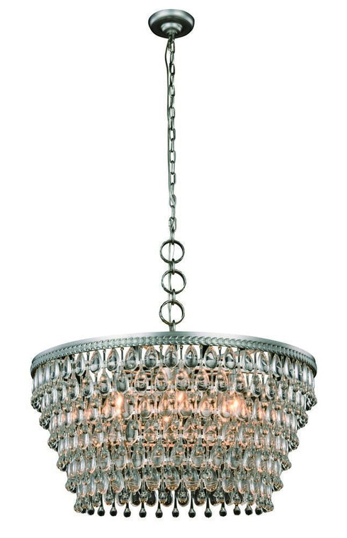 Elegant Lighting Nordic 6 Light Pendant Model: 1219D28AS/RC
