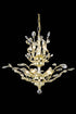 Elegant Lighting Orchid Chandelier Model: 2011D21G-GS/RC