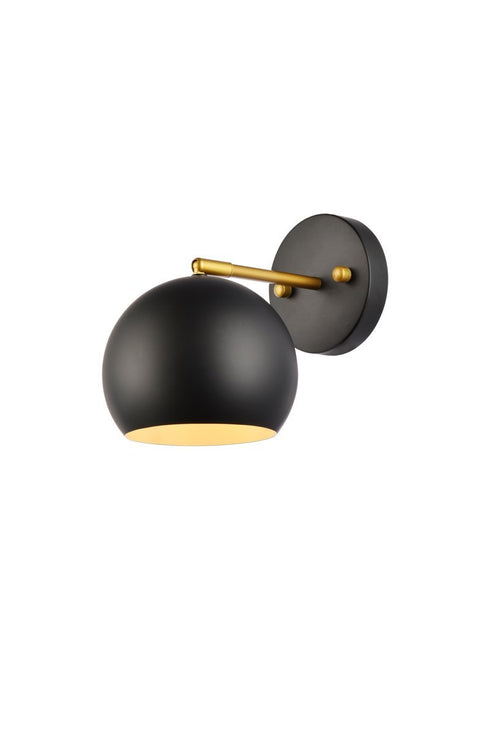 Living District Othello 1 Light Sconce Model: LD2355BK