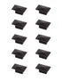 Elegant Decor Perry 2 Inch Matte Black Rectangle Knob Model: KB2026-MB-10PK