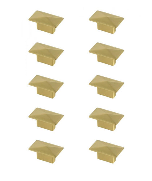 Elegant Decor Perry 2 Inch Matte Black Rectangle Knob Model: KB2026-MB-10PK