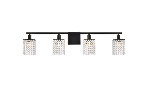 Living District Phineas 4 Light Vanity Model: LD7012BK