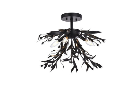 Living District Priscilla 4 Light Flush Mount Model: LD810F19BK