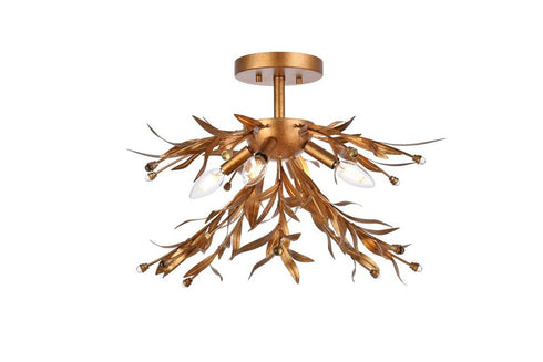 Living District Priscilla 4 Light Flush Mount Model: LD810F19BK