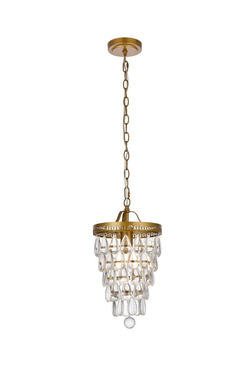Living District Reese 1 Light Pendant Model: LD714D9BK