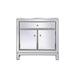 Elegant Decor Reflexion 29 Inch Mirrored Cabinet In White Model: MF71034WH