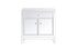 Elegant Decor Reflexion 29 Inch Mirrored Cabinet In White Model: MF71034WH