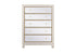 Elegant Decor Reflexion 34 Inch Mirrored Five Drawer Cabinet In Gold Model: MF72026G