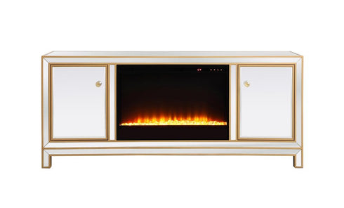Elegant Decor Reflexion 60 In. Mirrored Tv Stand With Model: MF701G-F2
