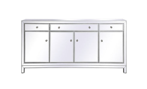 Elegant Decor Reflexion 72 In. Mirrored Credenza In Antique Model: MF72072S