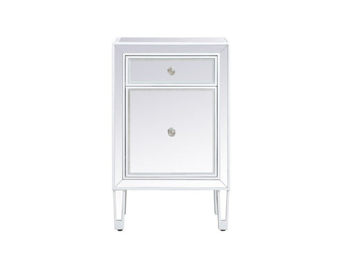 Elegant Decor Reflexion End Table 1 Drawer 18in. W X 13in. D X 29in. Model: MF72035G