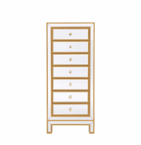 Elegant Decor Reflexion Lingerie Chest 7 Drawers 18in. W X 15in. D X Model: MF72047G