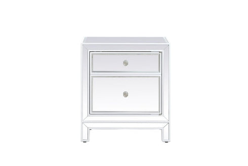 Elegant Decor Reflexion Nightstand 1 Door 21in. W X 14in. D X 24in. H Model: MF72016G