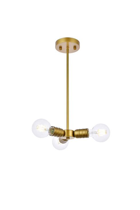 Living District Reyes 3 Light Pendant Model: LD2337BK