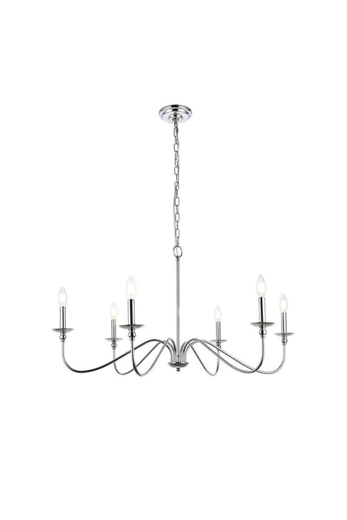 Living District Rohan 6 Light Chandelier Model: LD5006D36BR