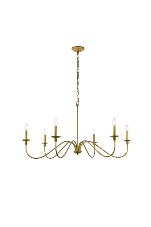 Living District Rohan 6 Light Chandelier Model: LD5056D42BRB