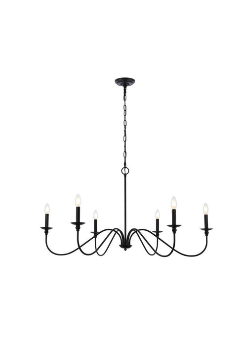 Living District Rohan 6 Light Chandelier Model: LD5056D42BRB
