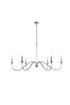 Living District Rohan 6 Light Chandelier Model: LD5056D48PN