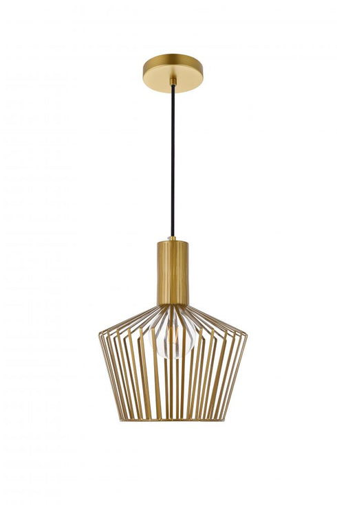 Living District Ronnie 1 Light Pendant Model: LD2414BK
